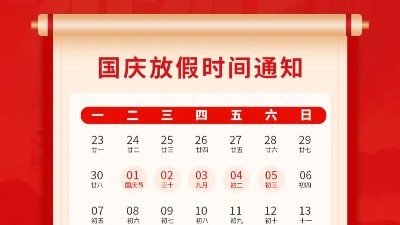 盛世華誕，喜迎國慶，靈科超聲波2024年國慶放假通知